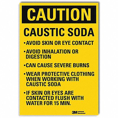 Caution Sign 14x10in Reflective Sheeting
