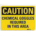 Caution Sign 7 in x 10 in Aluminum