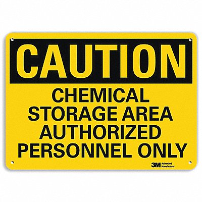 Caution Sign 7 inx10 in Plastic