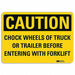 Caution Sign 7 in x 10 in Aluminum