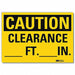 Safety Sign 5inx7in Reflective Sheeting