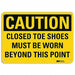 Caution Sign 10 inx14 in Plastic