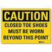 Caution Sign 7inx10in Reflctv Sheeting
