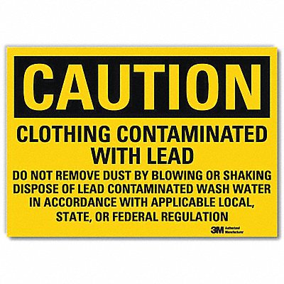 Caution Sign 5 in x 7 in Rflct Sheeting