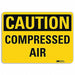 Caution Sign 7 in x 10 in Aluminum