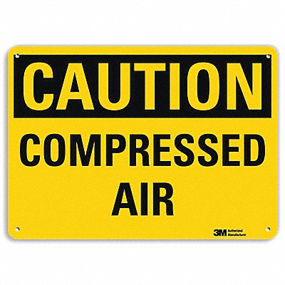 Caution Sign 7 inx10 in Plastic
