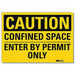 Caution Sign 7inx10in Reflctv Sheeting