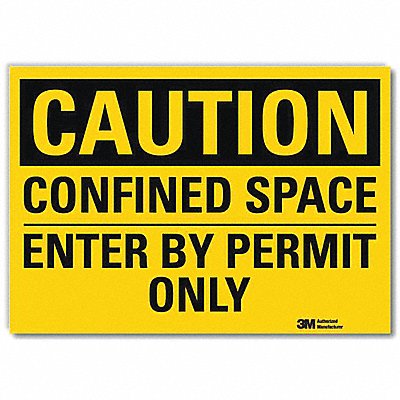 Caution Sign 5inx7in Reflective Sheeting