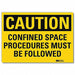 Caution Sign 7inx10in Reflctv Sheeting