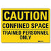 Caution Sign 7inx10in Reflctv Sheeting