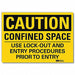 Caution Sign 10x14in Reflective Sheeting