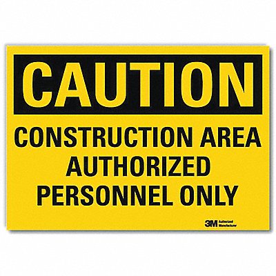 Safety Sign 5 in x 7 in Rflct Sheeting