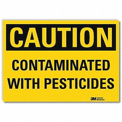 Caution Sign 5inx7in Reflective Sheeting