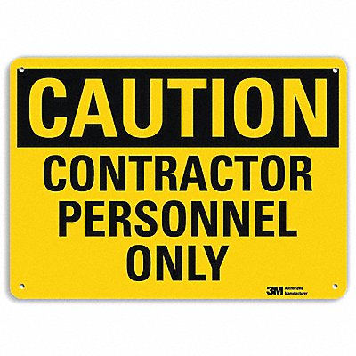 Safety Sign 10 in x 14 in Aluminum
