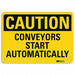 Caution Sign 7 in x 10 in Aluminum