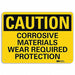 Caution Sign 7 in x 10 in Aluminum