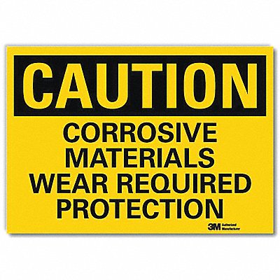 Caution Sign 5inx7in Reflective Sheeting