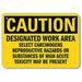 Caution Sign 7 in x 10 in Aluminum