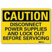 Caution Sign 10in x 14in Rflct Sheeting