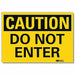 Entrance Sign 5inx7in Reflctv Sheeting