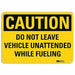 Caution Sign 10 inx14 in Aluminum