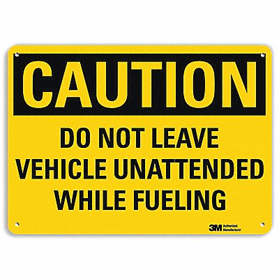 Caution Sign 10 in x 14 in Plastic