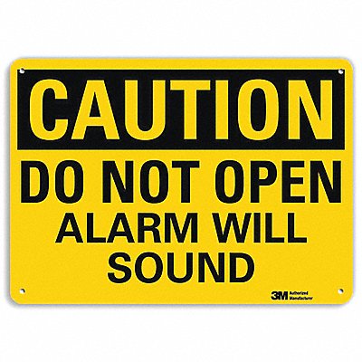 Safety Sign 10 in x 14 in Aluminum