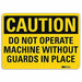 Caution Sign 7 in x 10 in Aluminum