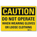 Caution Sign 5inx7in Reflective Sheeting