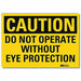 Caution Sign 7 in x 10 in Rflct Sheeting