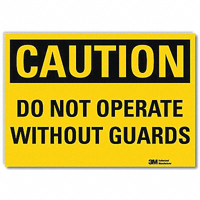 Safety Sign 7 in x 10 in Rflct Sheeting