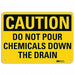 Caution Sign 7 inx10 in Plastic