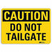 Caution Sign 10 in x 14 in Plastic