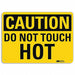 Caution Sign 7 in x 10 in Aluminum
