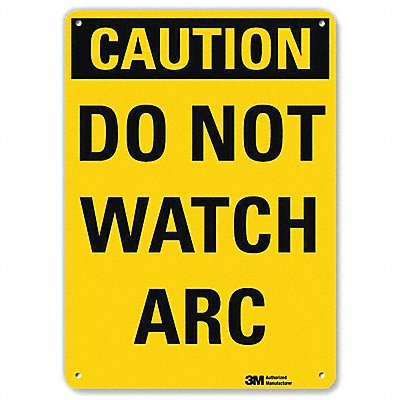 Caution Sign 10 in x 7 in Aluminum