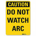 Caution Sign 10 in x 7 in Aluminum