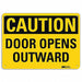 Caution Sign 7 in x 10 in Aluminum