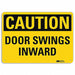 Caution Sign 7 in x 10 in Aluminum
