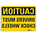 Caution Sign 10 inx14 in Aluminum