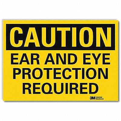 Caution Sign 5inx7in Reflective Sheeting