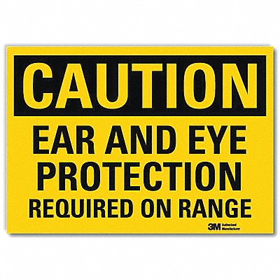 Caution Sign 5 in x 7 in Rflct Sheeting