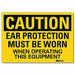 Caution Sign 5inx7in Reflective Sheeting