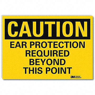 Caution Sign 7inx10in Reflctv Sheeting