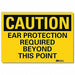 Caution Sign 7inx10in Reflctv Sheeting