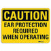 Caution Sign 7 in x 10 in Aluminum