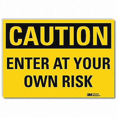 Entrance Sign 5inx7in Reflctv Sheeting