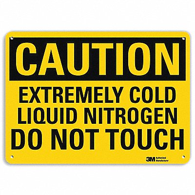 Caution Sign 7 in x 10 in Plastic