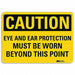 Caution Sign 7 in x 10 in Aluminum
