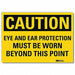 Caution Sign 10x14in Reflective Sheeting