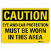 Caution Sign 10 inx14 in Aluminum